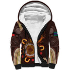Personalised NAIDOC Week 2024 Sherpa Hoodie Aussie Map With Aboriginal