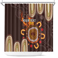 Personalised NAIDOC Week 2024 Shower Curtain Aussie Map With Aboriginal