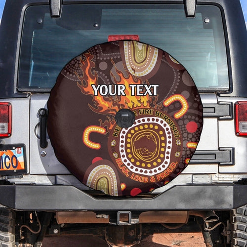 Personalised NAIDOC Week 2024 Spare Tire Cover Aussie Map With Aboriginal