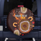 Personalised NAIDOC Week 2024 Spare Tire Cover Aussie Map With Aboriginal
