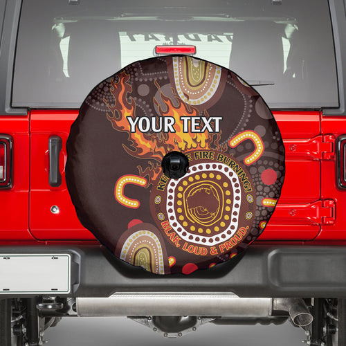 Personalised NAIDOC Week 2024 Spare Tire Cover Aussie Map With Aboriginal