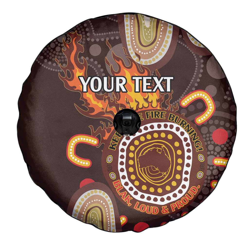 Personalised NAIDOC Week 2024 Spare Tire Cover Aussie Map With Aboriginal