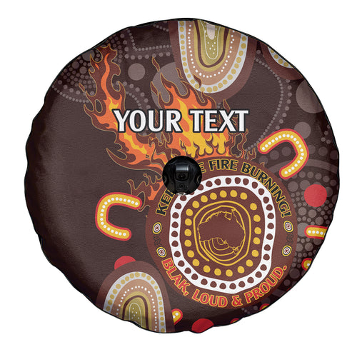 Personalised NAIDOC Week 2024 Spare Tire Cover Aussie Map With Aboriginal