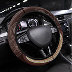 Personalised NAIDOC Week 2024 Steering Wheel Cover Aussie Map With Aboriginal