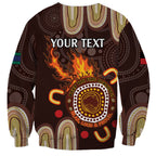 Personalised NAIDOC Week 2024 Sweatshirt Aussie Map With Aboriginal