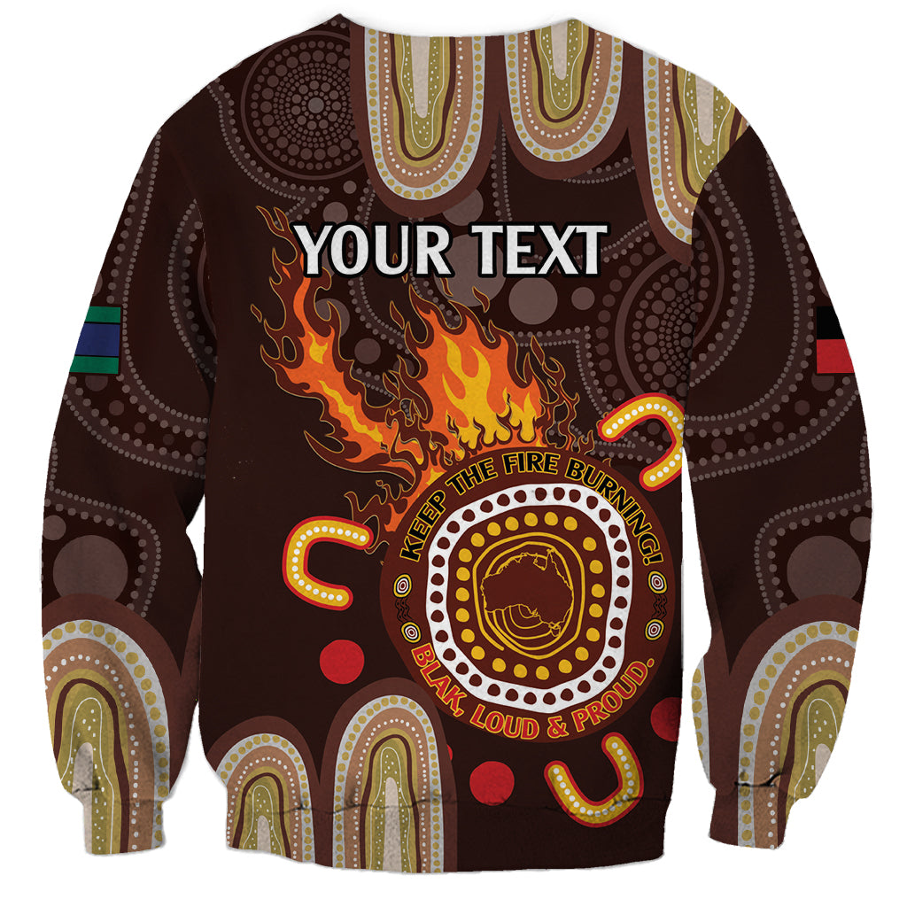 Personalised NAIDOC Week 2024 Sweatshirt Aussie Map With Aboriginal