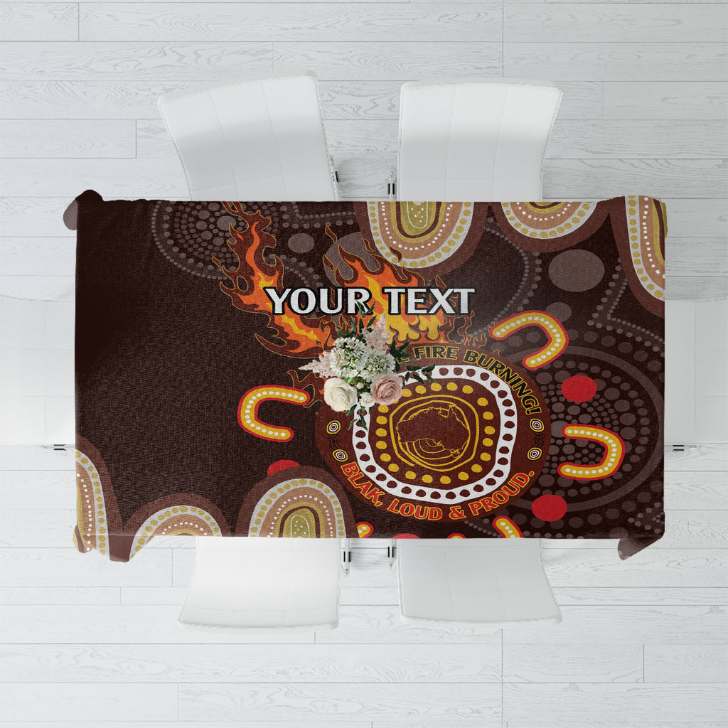 Personalised NAIDOC Week 2024 Tablecloth Aussie Map With Aboriginal