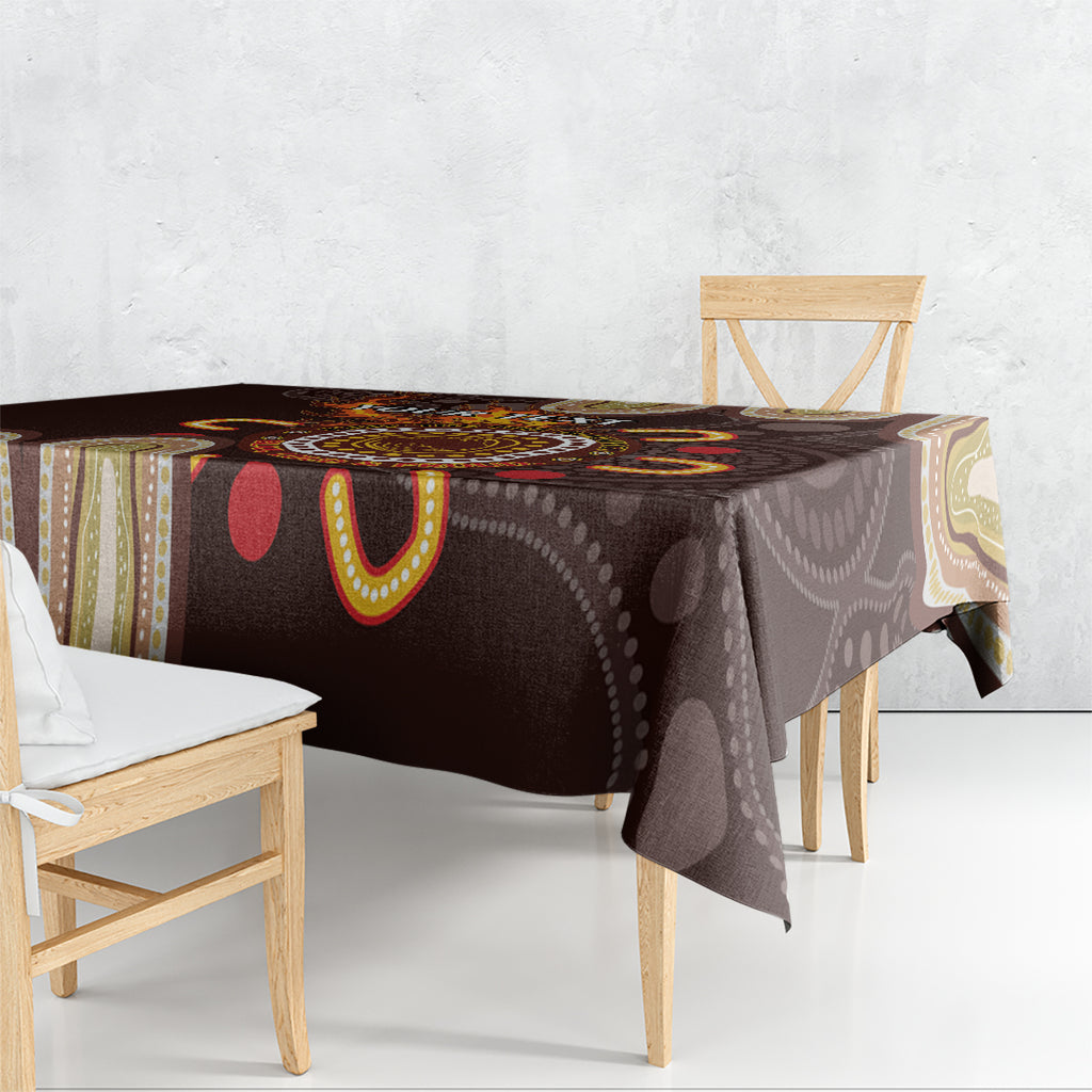 Personalised NAIDOC Week 2024 Tablecloth Aussie Map With Aboriginal