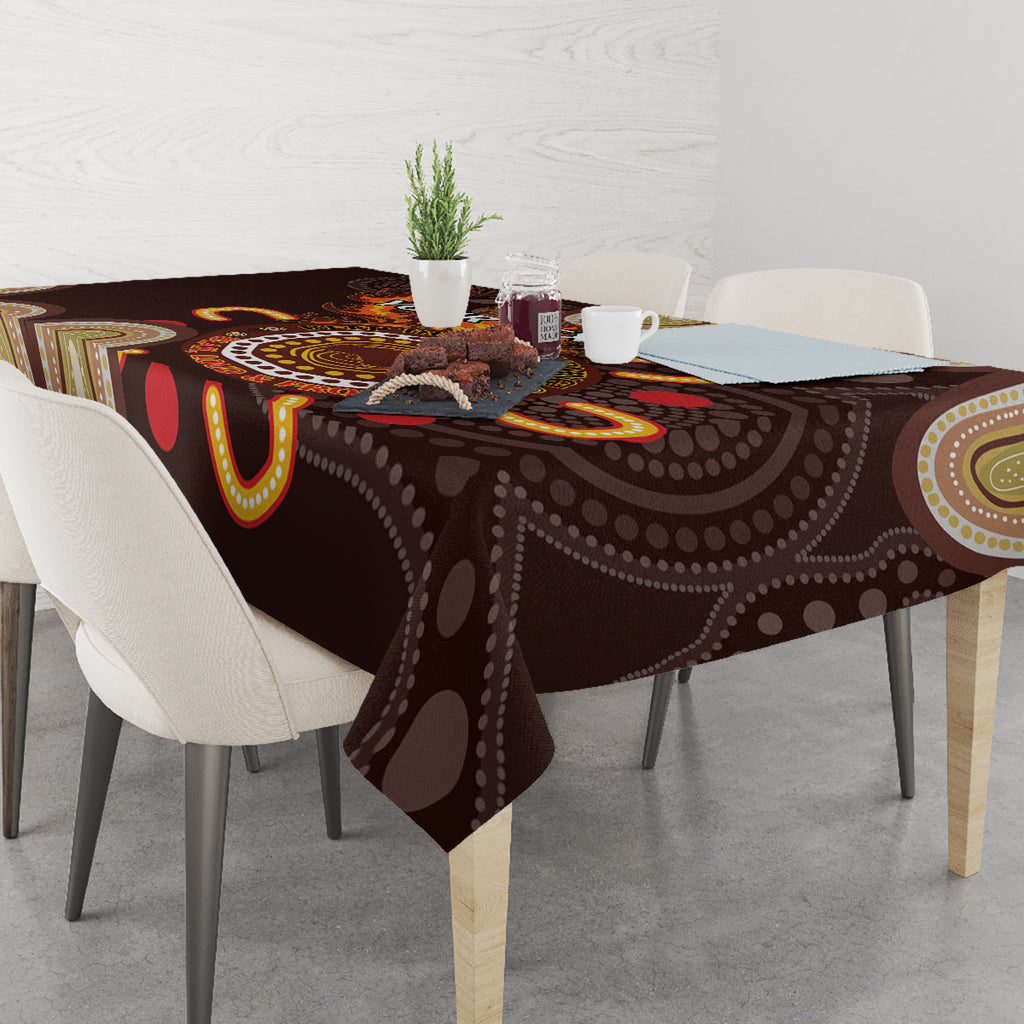 Personalised NAIDOC Week 2024 Tablecloth Aussie Map With Aboriginal