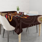 Personalised NAIDOC Week 2024 Tablecloth Aussie Map With Aboriginal