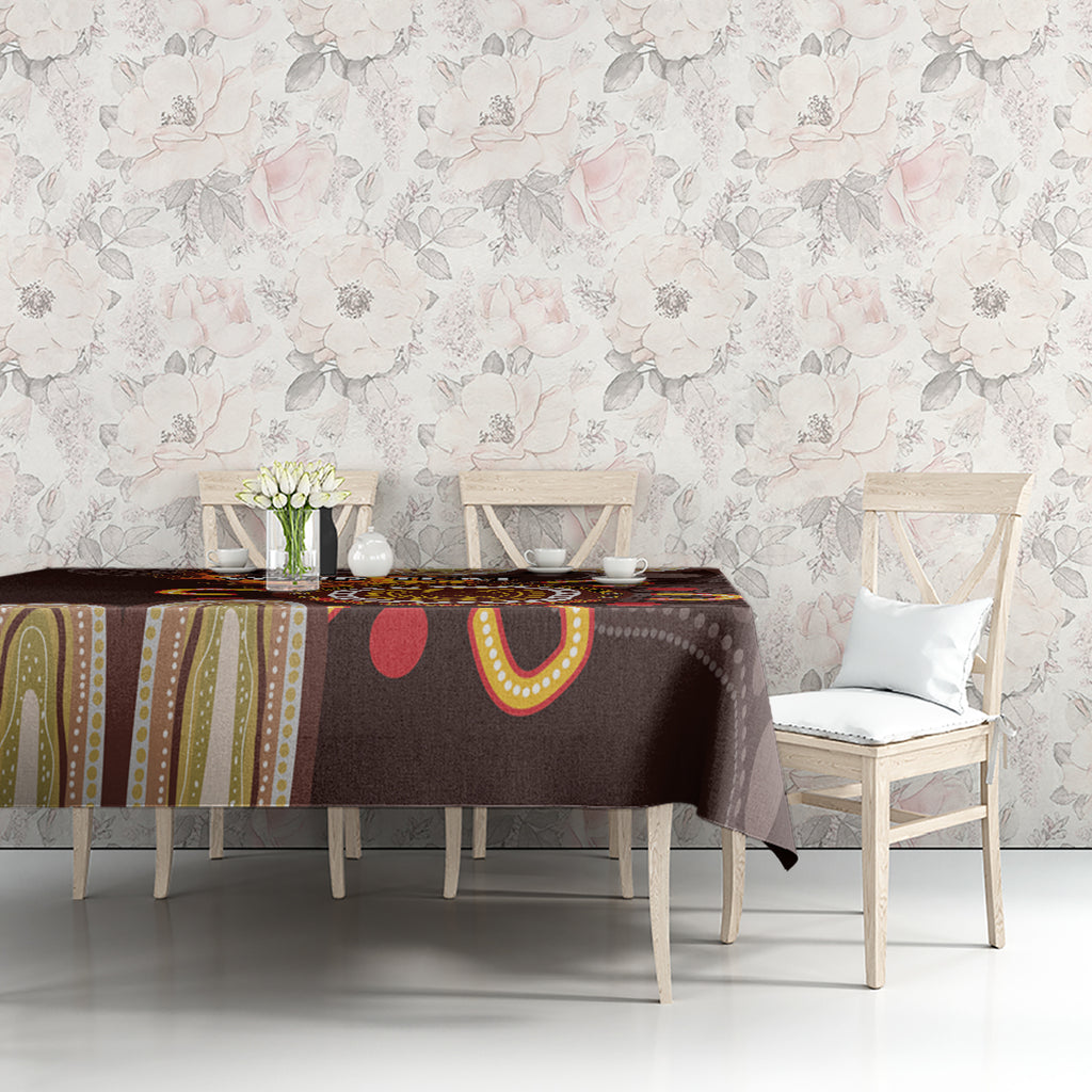 Personalised NAIDOC Week 2024 Tablecloth Aussie Map With Aboriginal