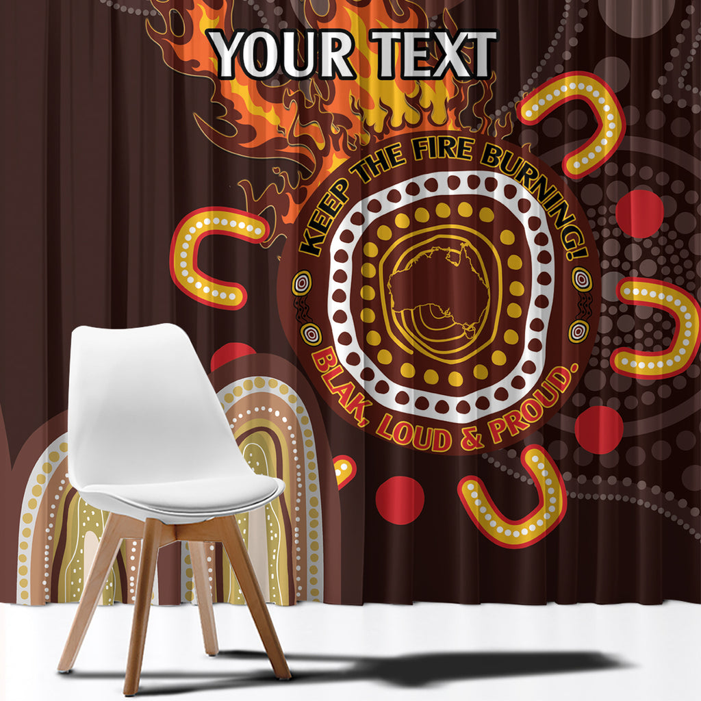 Personalised NAIDOC Week 2024 Window Curtain Aussie Map With Aboriginal