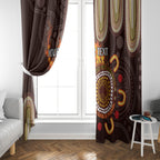 Personalised NAIDOC Week 2024 Window Curtain Aussie Map With Aboriginal