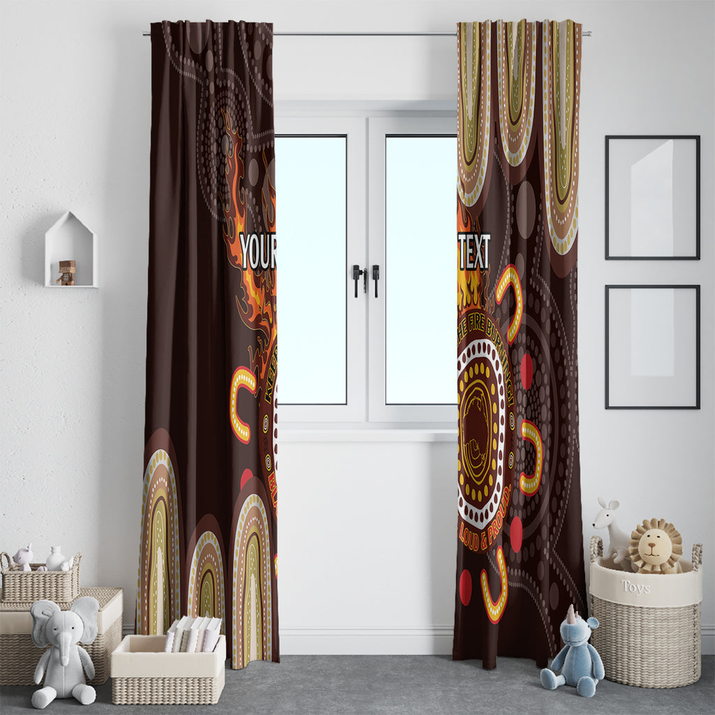 Personalised NAIDOC Week 2024 Window Curtain Aussie Map With Aboriginal