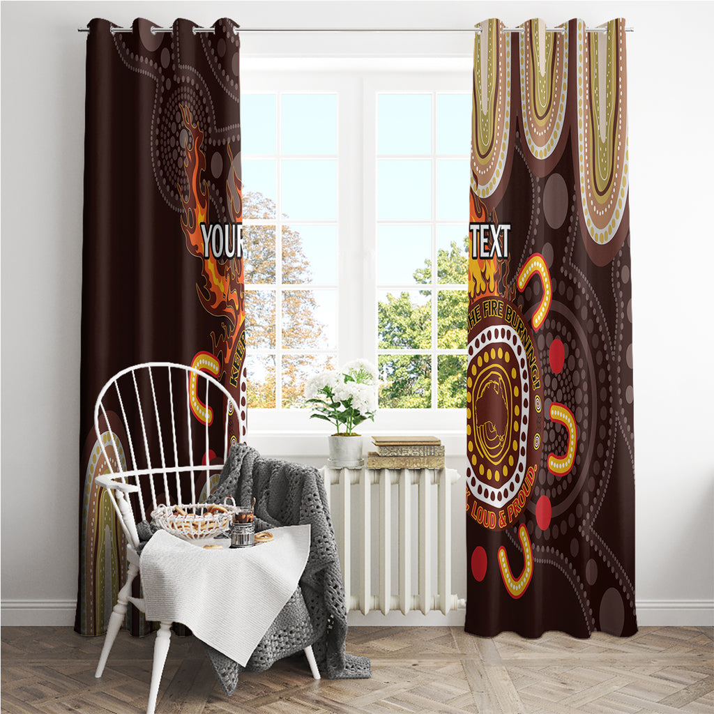 Personalised NAIDOC Week 2024 Window Curtain Aussie Map With Aboriginal