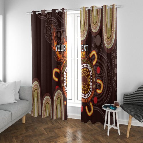 Personalised NAIDOC Week 2024 Window Curtain Aussie Map With Aboriginal