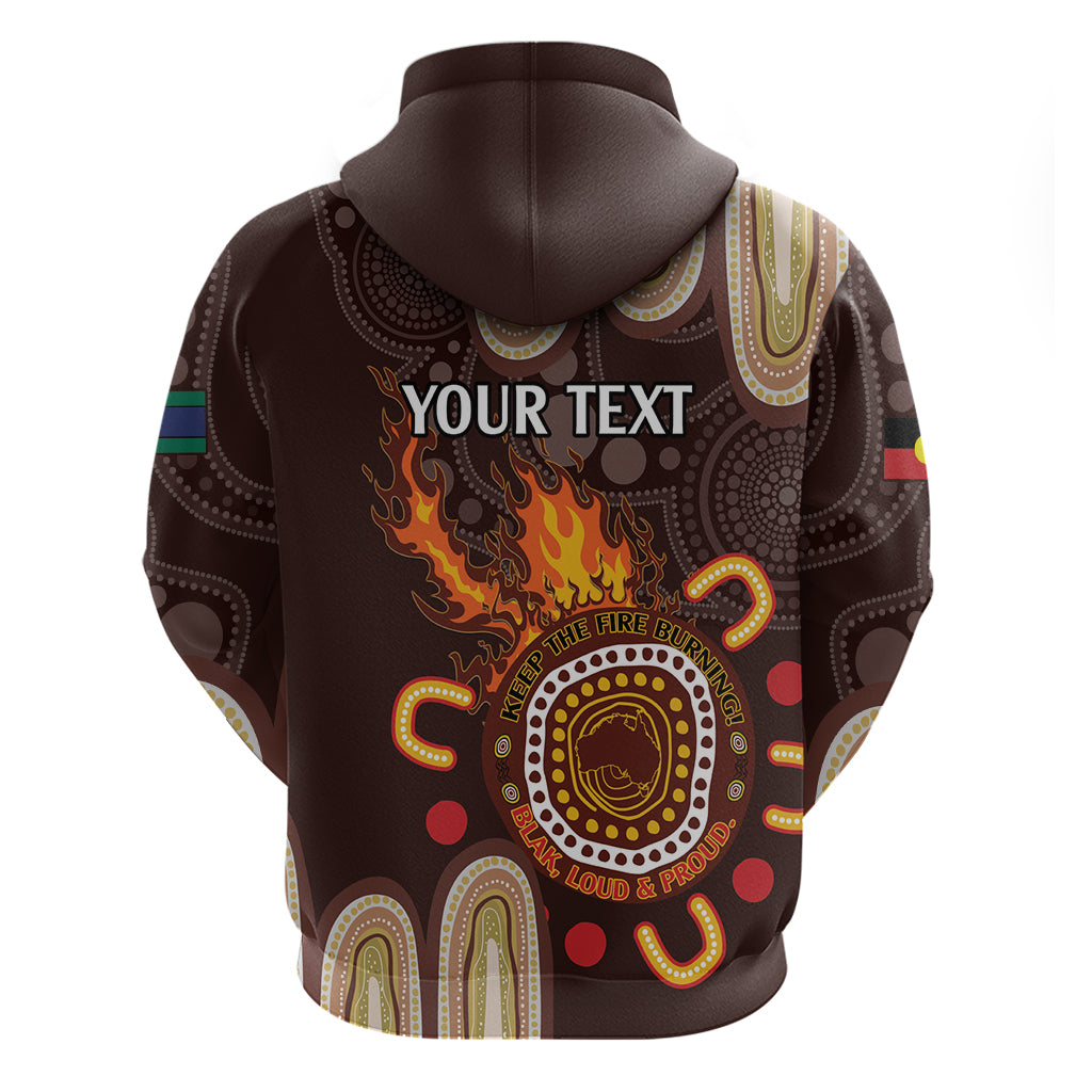 Personalised NAIDOC Week 2024 Zip Hoodie Aussie Map With Aboriginal
