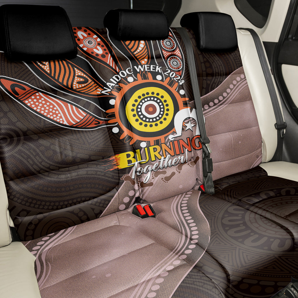 Fire Burning Together NAIDOC 2024 Back Car Seat Cover Indigenous Art