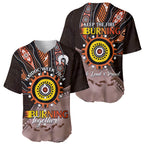 Fire Burning Together NAIDOC 2024 Baseball Jersey Indigenous Art