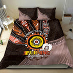 Fire Burning Together NAIDOC 2024 Bedding Set Indigenous Art
