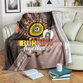 Fire Burning Together NAIDOC 2024 Blanket Indigenous Art