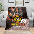 Fire Burning Together NAIDOC 2024 Blanket Indigenous Art