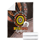 Fire Burning Together NAIDOC 2024 Blanket Indigenous Art