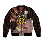 Fire Burning Together NAIDOC 2024 Bomber Jacket Indigenous Art