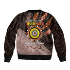 Fire Burning Together NAIDOC 2024 Bomber Jacket Indigenous Art