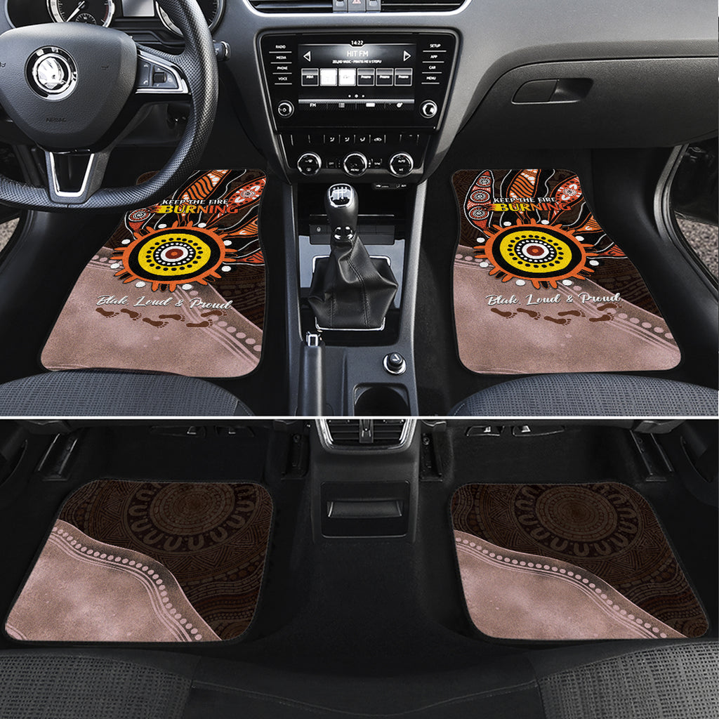 Fire Burning Together NAIDOC 2024 Car Mats Indigenous Art