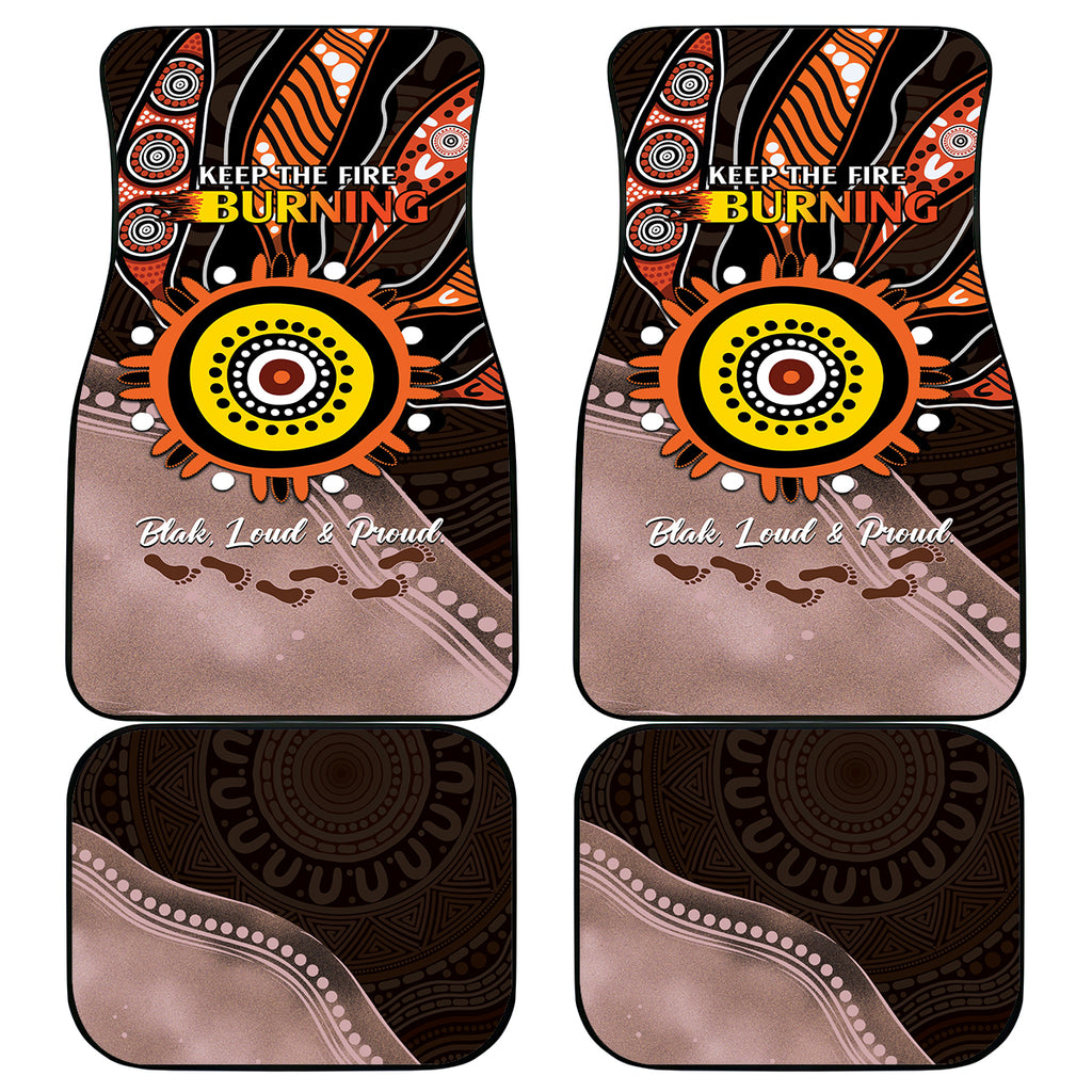 Fire Burning Together NAIDOC 2024 Car Mats Indigenous Art