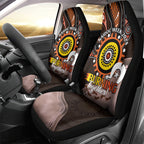 Fire Burning Together NAIDOC 2024 Car Seat Cover Indigenous Art