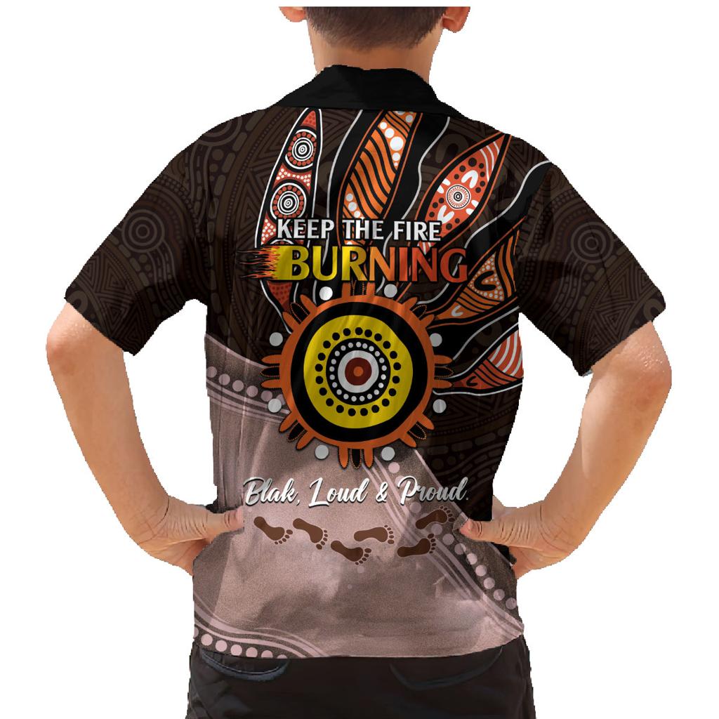 Fire Burning Together NAIDOC 2024 Family Matching Mermaid Dress and Hawaiian Shirt Indigenous Art