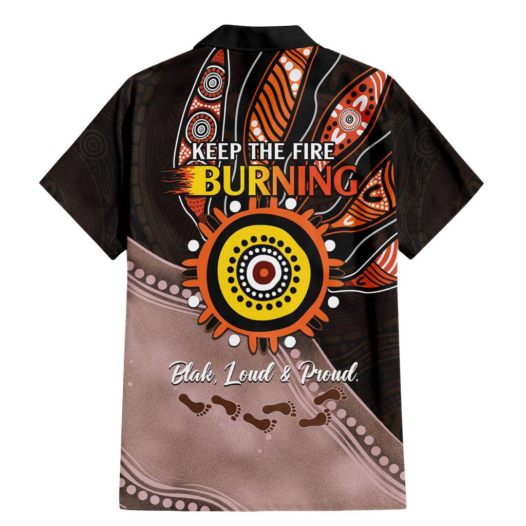 Fire Burning Together NAIDOC 2024 Family Matching Mermaid Dress and Hawaiian Shirt Indigenous Art