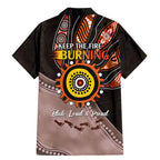 Fire Burning Together NAIDOC 2024 Family Matching Mermaid Dress and Hawaiian Shirt Indigenous Art