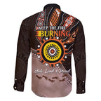 Fire Burning Together NAIDOC 2024 Family Matching Mermaid Dress and Hawaiian Shirt Indigenous Art