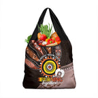 Fire Burning Together NAIDOC 2024 Grocery Bag Indigenous Art