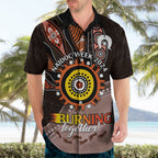 Fire Burning Together NAIDOC 2024 Hawaiian Shirt Indigenous Art