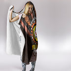 Fire Burning Together NAIDOC 2024 Hooded Blanket Indigenous Art