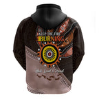 Fire Burning Together NAIDOC 2024 Hoodie Indigenous Art