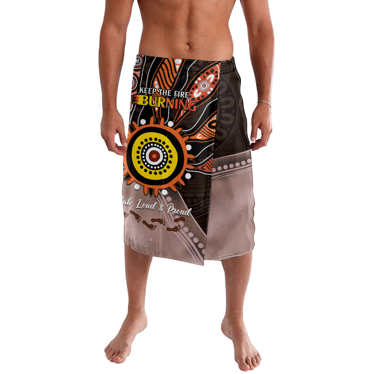 Fire Burning Together NAIDOC 2024 Lavalava Indigenous Art