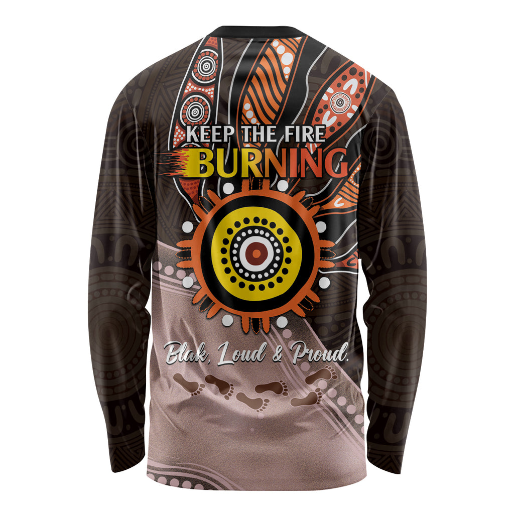 Fire Burning Together NAIDOC 2024 Long Sleeve Shirt Indigenous Art