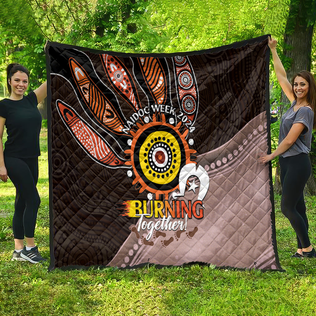 Fire Burning Together NAIDOC 2024 Quilt Indigenous Art