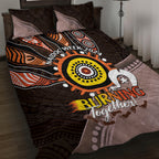 Fire Burning Together NAIDOC 2024 Quilt Bed Set Indigenous Art