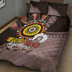 Fire Burning Together NAIDOC 2024 Quilt Bed Set Indigenous Art