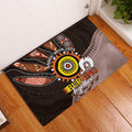 Fire Burning Together NAIDOC 2024 Rubber Doormat Indigenous Art