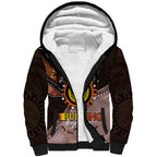 Fire Burning Together NAIDOC 2024 Sherpa Hoodie Indigenous Art