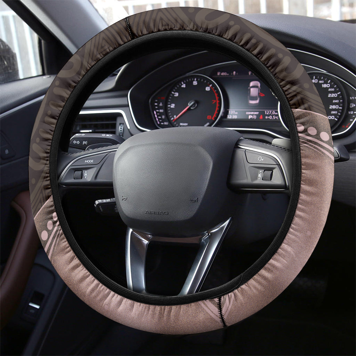 Fire Burning Together NAIDOC 2024 Steering Wheel Cover Indigenous Art