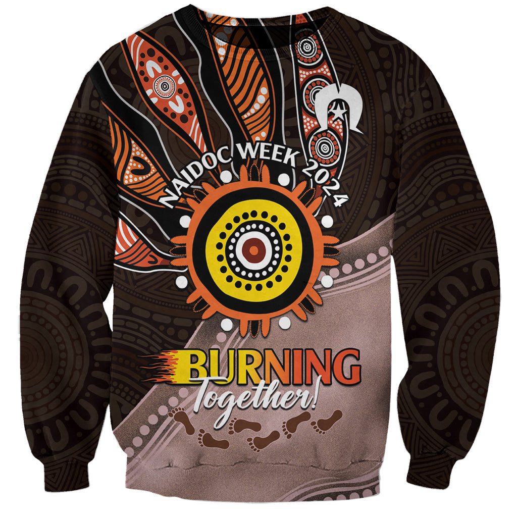 Fire Burning Together NAIDOC 2024 Sweatshirt Indigenous Art