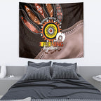 Fire Burning Together NAIDOC 2024 Tapestry Indigenous Art